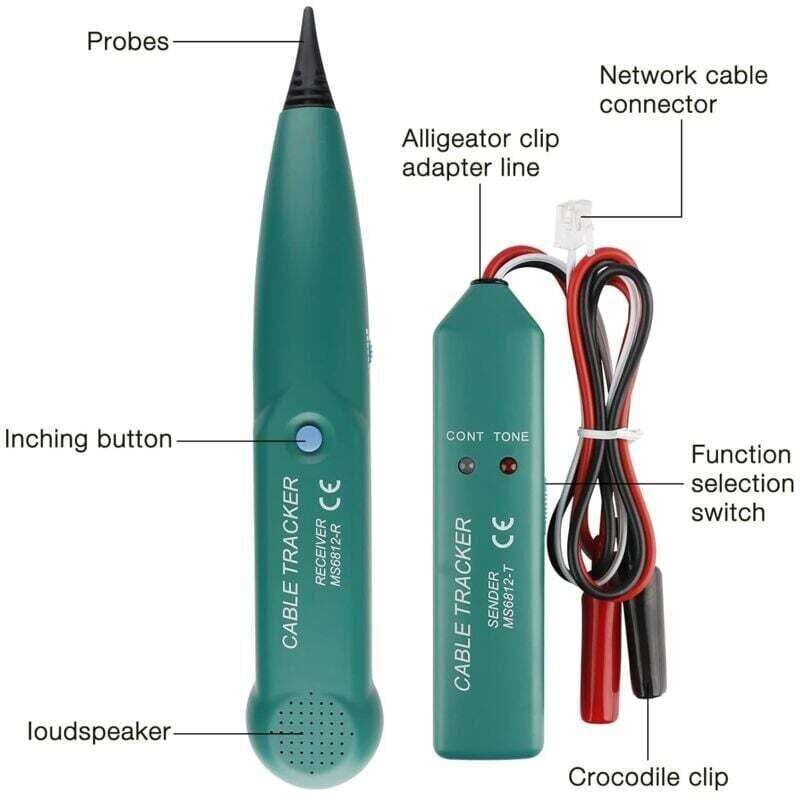 [neuwertig]kabelsuchgerät, Kabeldetektor, Ms6812 Kabelsuchgerät, Multifunktions-stromkreistester, Telefonkabeltester Zur Leitungsortung