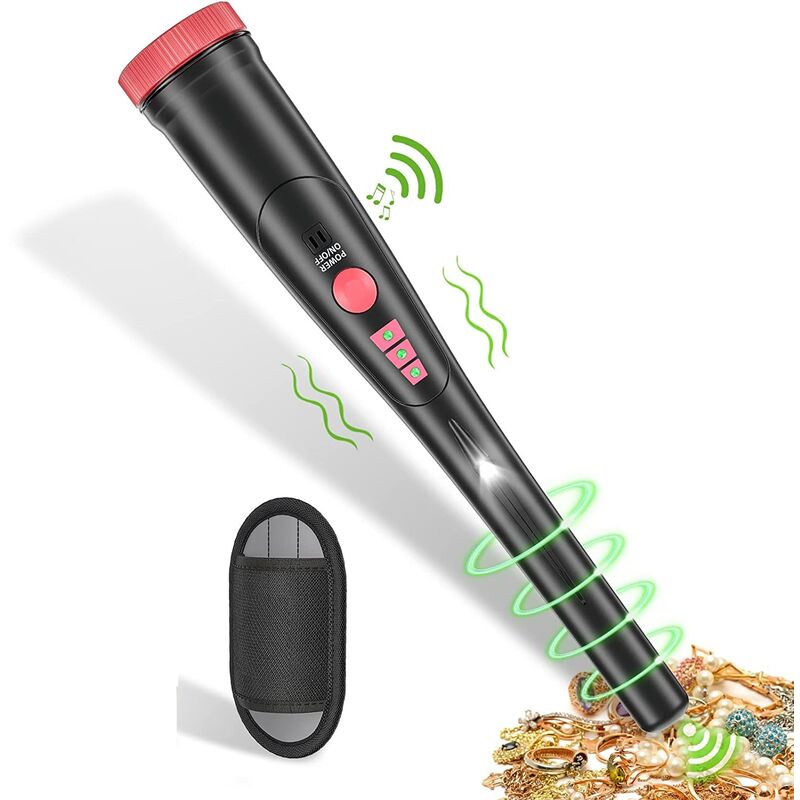 [neuwertig]pinpointer-metalldetektor, Tragbarer Und Professioneller Metalldetektor Mit Batterien, Wasserdicht Und Hochpräzise Für Gold, Silber Und Andere Schätze