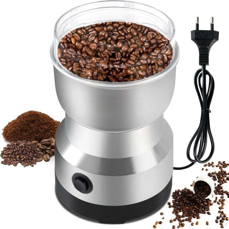 [neuwertig]elektrische Kaffeemühle (300 Ml), Multifunktionsmühle, Saatenmühle Mit Vier Edelstahlklingen Für Feines Und Effizientes Mahlen, Zum Mahlen Von Kaffeebohnen, Gewürzen, Samen Usw.