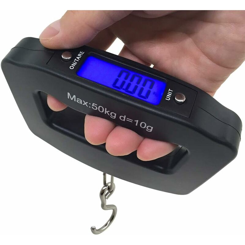 [neuwertig]50 Kg 10 G Lcd-display, Elektronische, Digitale, Tragbare Hänge- Und Reisegepäckwaage Für Zuhause Und Unterwegs