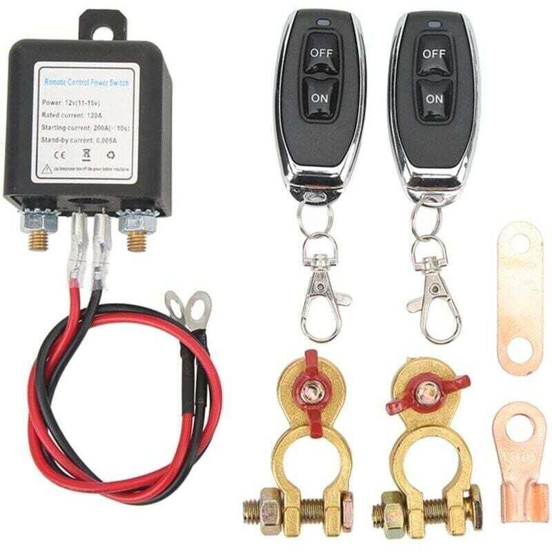 [neuwertig]ulisem Fern-batterietrennschalter, 12v Dc Kfz-trennschalter, Diebstahlsicherer Hauptnot-abschalter Mit Fernbedienung, Kupferanschluss Für Kfz (12v 120