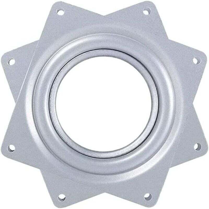 [neuwertig]kugelgelagerte Drehplatte, Drehsockel, 360° Drehbare Platte, Quadratischer Metalldrehteller, Drehbarer Barhocker Für Boote, Drehbare Sitzplatte Für Barhocker, 10 Cm (4 Zoll)