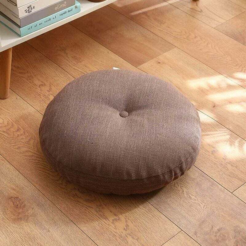 [neuwertig]rundes Stuhlkissen, 10/15 Cm Dick, Weiches Stuhlkissen, Für Zuhause, Büro, Esszimmer, Boden, Garten, Schlafzimmer, Spielzimmer (40 X 40 X 10 Cm, Kaffee)