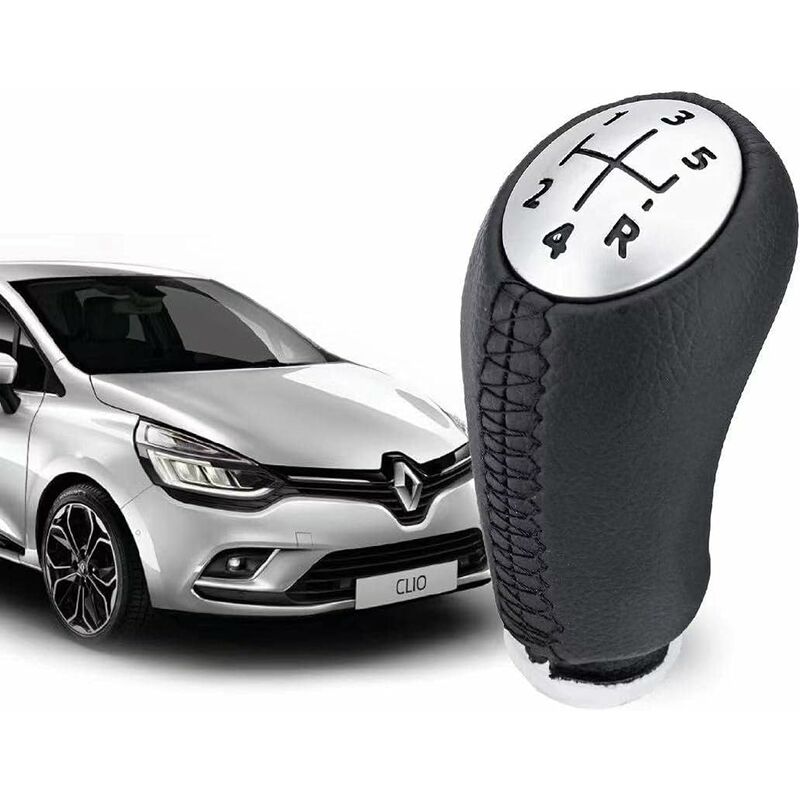 [neuwertig]schaltknauf – Leder – 5-gang-schalthebel Für Laguna / Megane 2 / Clio 4 / Scenic / Kangoo