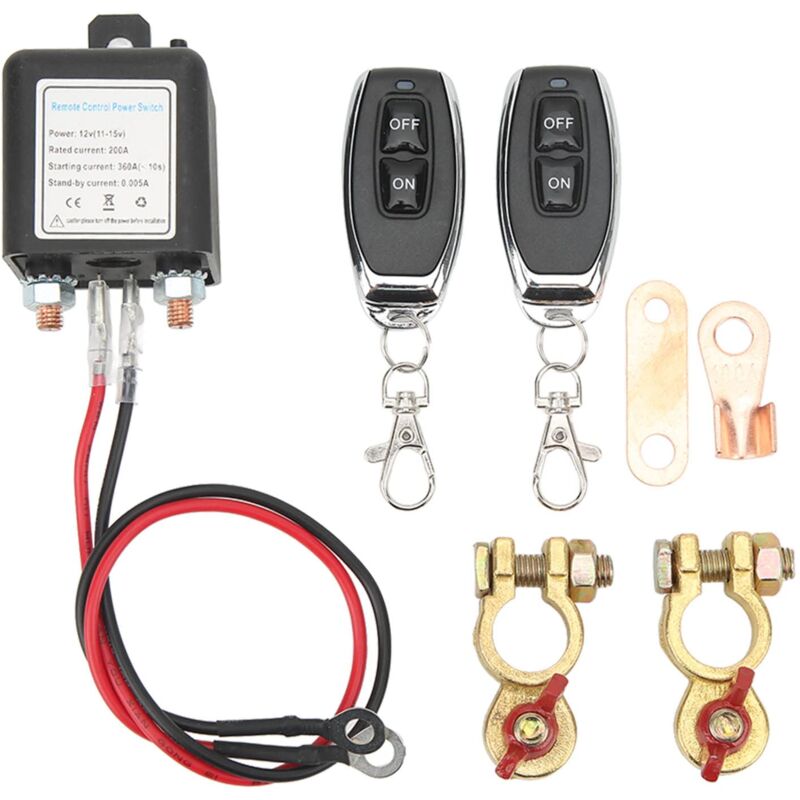 [neuwertig]12-v-batterietrennschalter, Dc 12 V 200 A Fernbedienungs-batterietrennschalter, Mit Fernbedienung, Batterietrennschalter Für Autos Und Boote, Batterietrennschalter