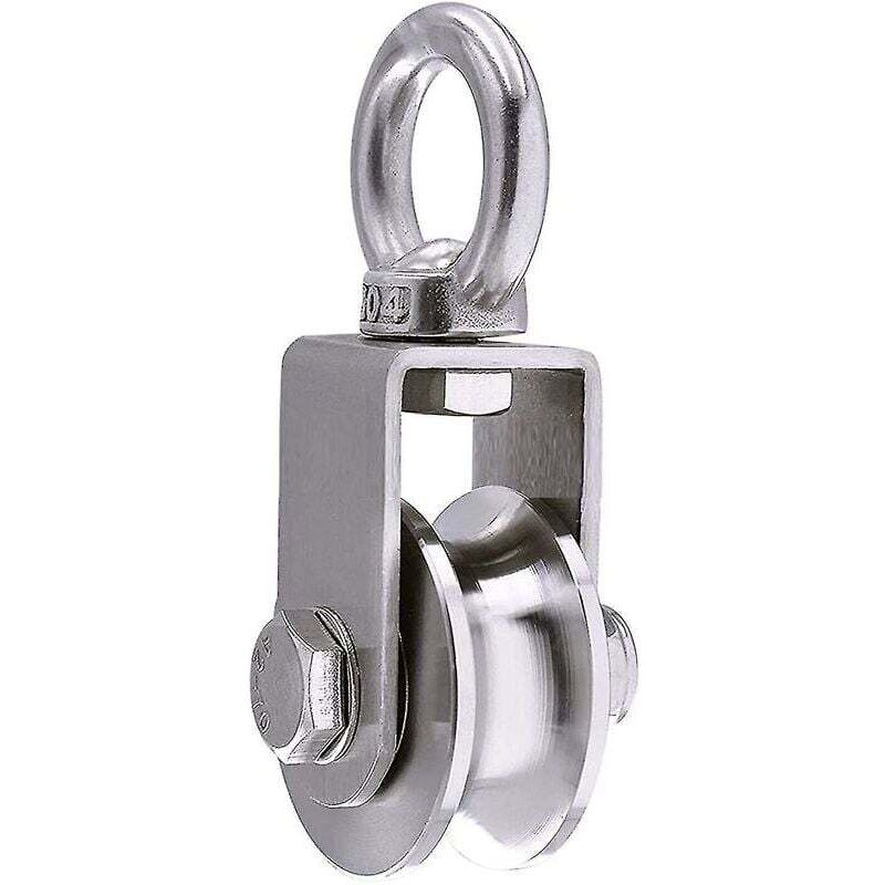 [neuwertig]500 Kg Heberolle Mit 2 Lagern, Seilrolle, 48 Mm Rolle, 201 Hebering, 48 Rad, U-nut