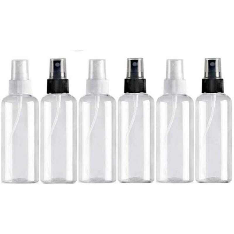 [neuwertig]stück 100-ml-sprühflaschen, Leere, Wiederverwendbare Reiseflaschen Aus Kunststoff, Transparente Taschenzerstäuber, Sprühflaschen, Kosmetik-sprühkappen