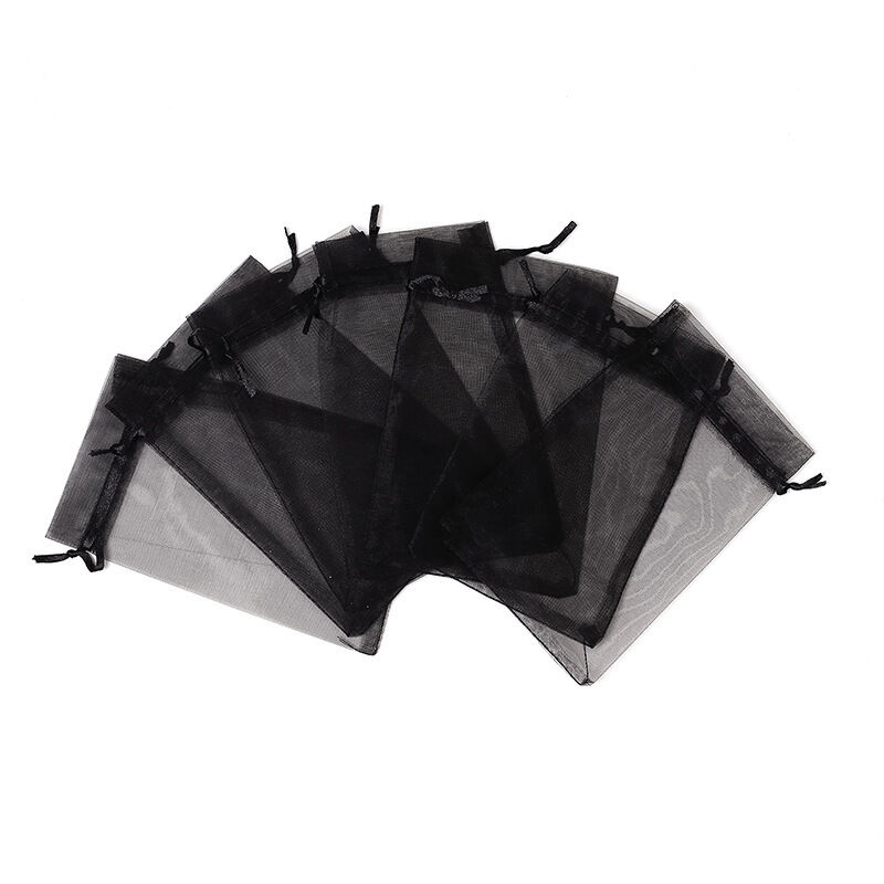 [neuwertig]100 Schwarze Gastgeschenke (9 X 12 Cm) Mit Kordelzug Für Make-up, Süßigkeiten Und Babypartys