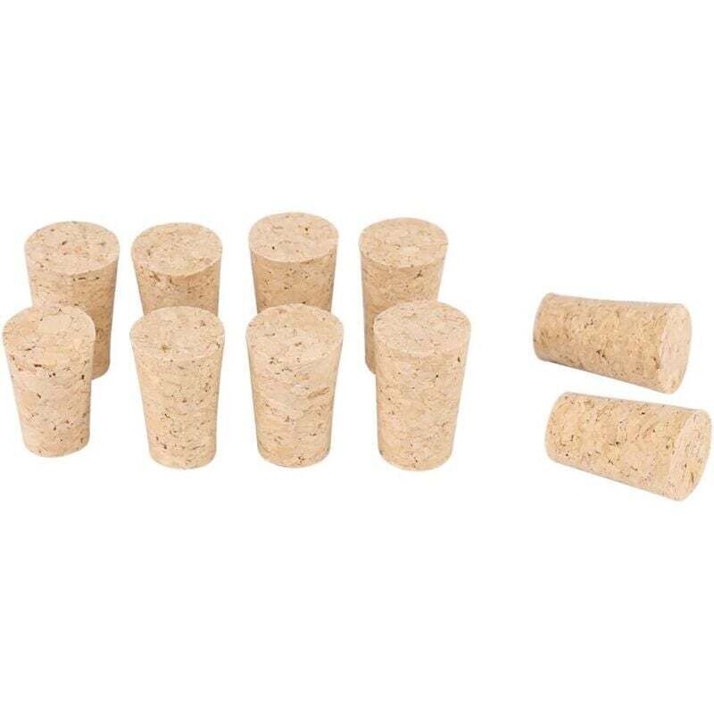 [neuwertig]100 Stück Naturkorken, Konische Holzverschlüsse Für Weinflaschen/bierflaschen (rotweinflaschen 22, 17, 35 Mm)