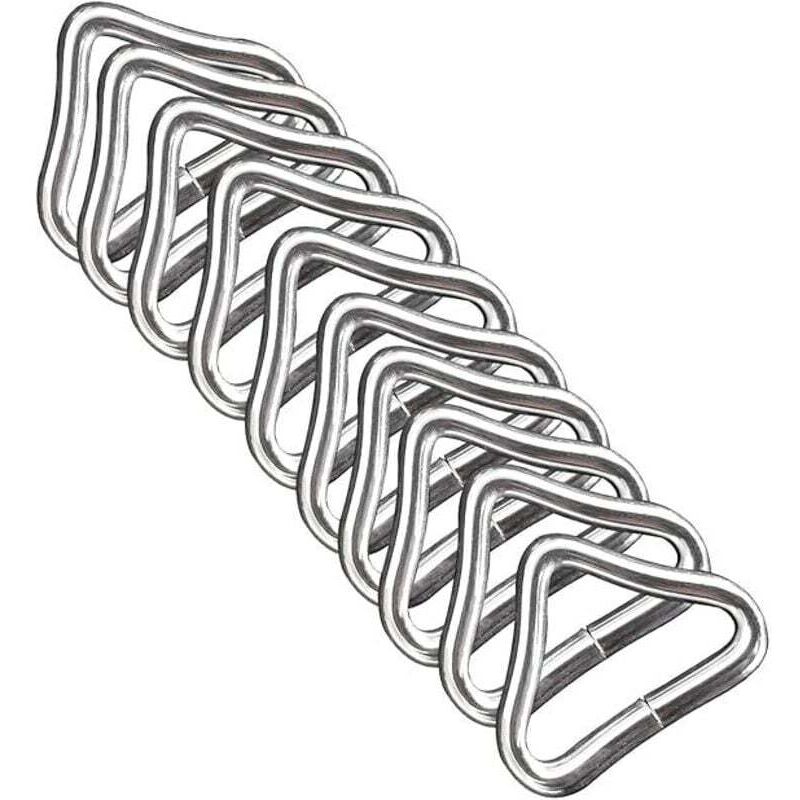[neuwertig]dreieckige Schlaufe Für Trampolin, 10 Dreieckige Schlaufen Mit V-ring, Hochfeste Und Korrosionsbeständige Dreieckige Metallschlaufe, Trampolinreparatur