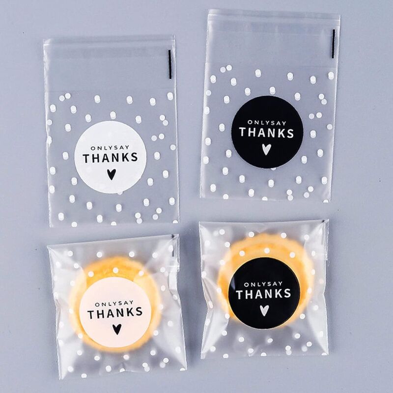 [neuwertig]200 Stück Zellophantüten, Kekstüten Mit Selbstklebenden Transparenten Beuteln Für Süßigkeiten, Desserts, Weihnachten, Feste, Partys, Geschenktüten (7 X 7 + 3 Cm)