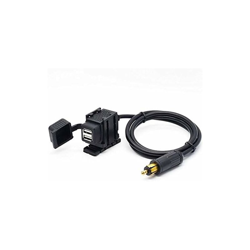 [neuwertig]din Hella Dual-usb-motorradladegerät, Netzteil 2,1 A Mit 1,8 M Kabel Für Handy / Iphone / Gps-navigationsgerät
