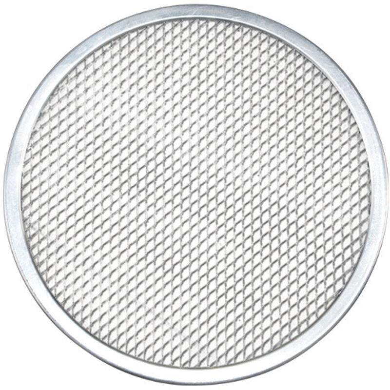 [neuwertig]pizzablech, Pizzaofenblech, Pizzaofen, Rundes Blech, Backrost, Pizza, Aluminium, Silber, 30 Cm