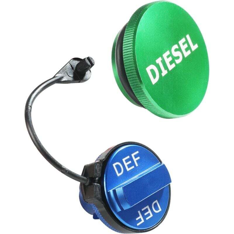 [neuwertig]tankdeckel, Autozubehör-set Aus Aluminium-tankdeckel, Magnetischer Grüner Diesel-tankdeckel Und Fallschutz-lanyard Für Ram 1500, 2500 Und 3500 (baujahre 2013–2018)