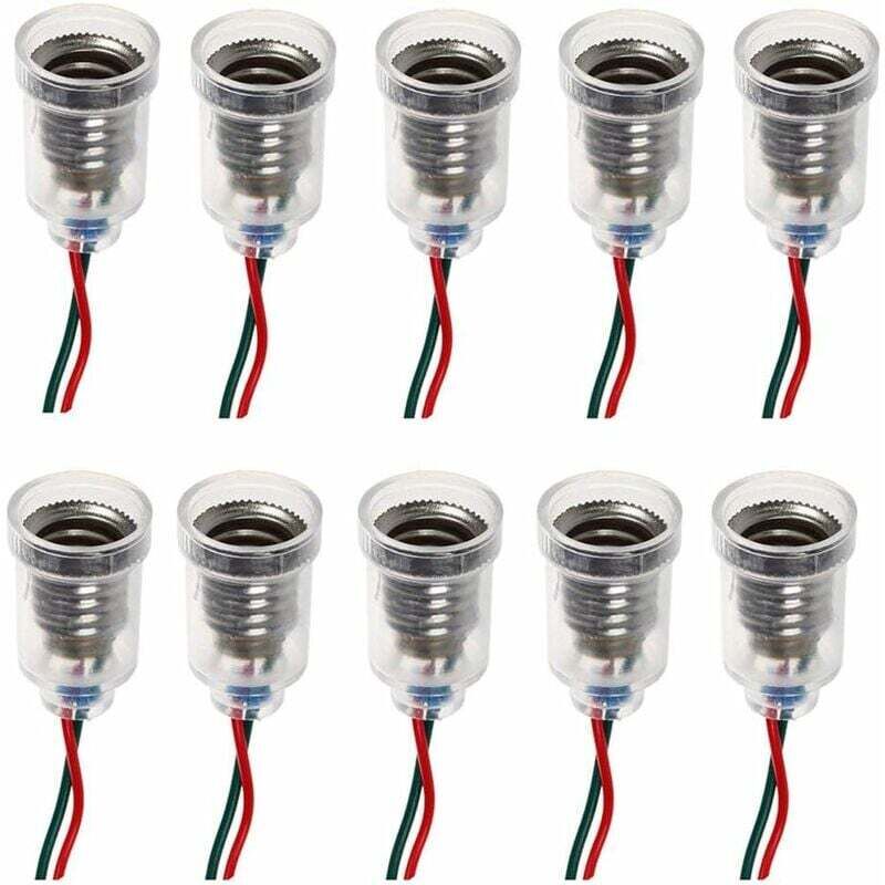 [neuwertig]e10 Led-lampen, Schraubsockel, Kleine Kerzenlampen, Kleine Lampenfassung, Lampenfassung Mit Kabel, Fassung Für Heimexperimente, Prüfung Elektrischer Schaltungen, Beleuchtungszubehör, 20 Cen