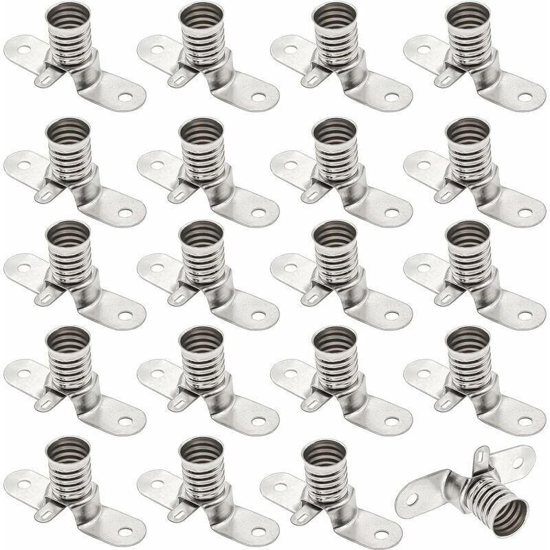 [neuwertig]e10-lampenfassung, 20 E10-led-lampen (6 V) Mit Lötanschlüssen Für Heimexperimente, Schaltungen Und Elektrische Prüfzubehörteile