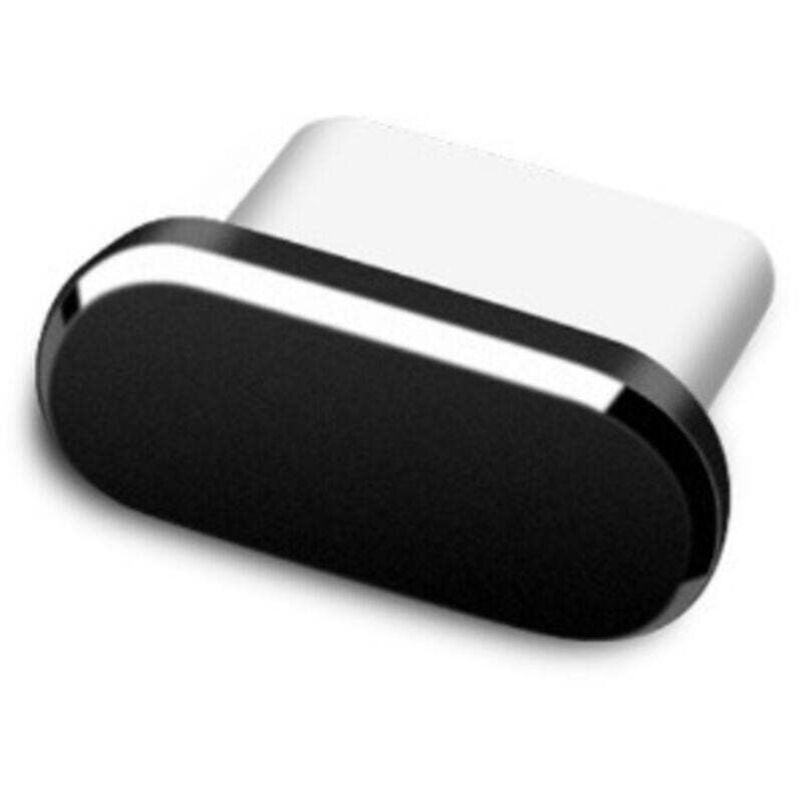 [neuwertig]set Mit 6 Schwarzen Staubschutzkappen Aus Aluminiumlegierung Für Usb-c-ladeanschlüsse, Kompatibel Mit Smartphones Und Laptops