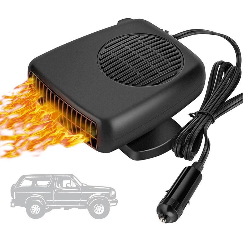 [neuwertig]leistungsstarke 12v 150w Autoheizung – Schnelles Enteisen Und Aufheizen In 30 Sekunden – 2-in-1-funktion Mit Kaltluft – Eingebauter Überhitzungsschutz – Universell Für Pkw, Transporter Und