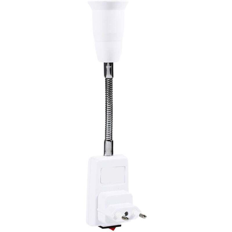 [neuwertig]jeffergarden E27 Lampenfassung E27 Adapterstecker Mit Schalter Metall (eu-stecker)