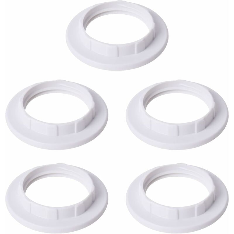 [neuwertig]5 Stück E14 Reduzierringe Für Lampenschirme, Weiße Lampenschirmring-adapterplatte