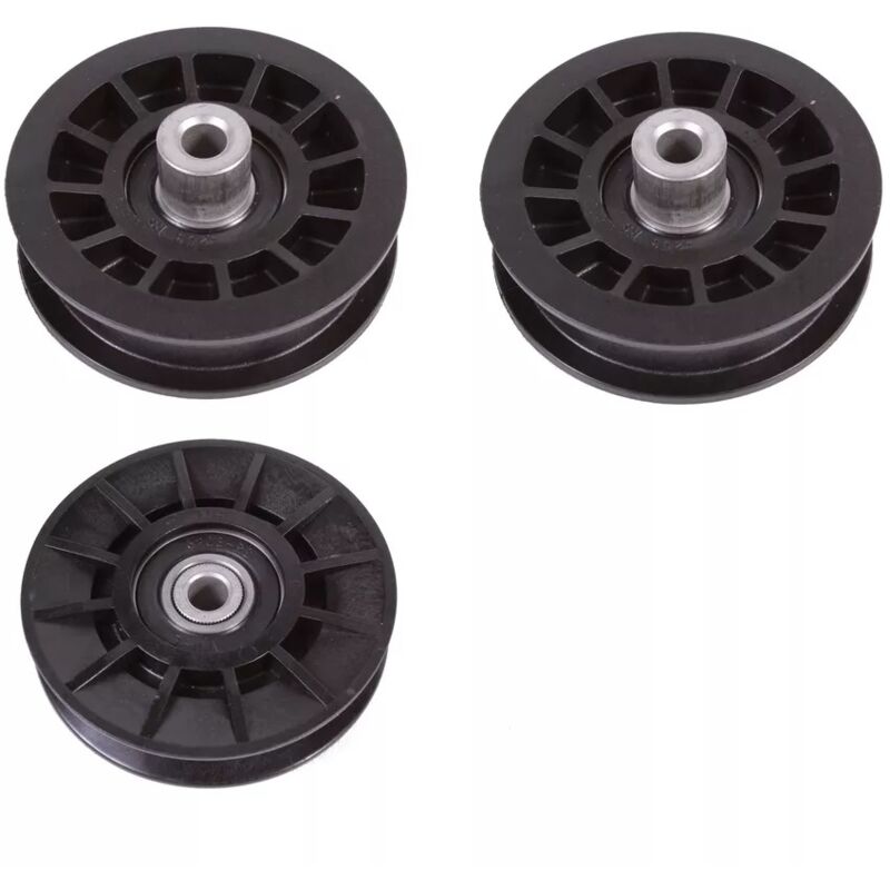 [neuwertig]3-teiliges Set Für Husqvarna, 2 V-förmige Umlenkrollen 532194326 Und 1 Satz Glatte Rollen 532194327