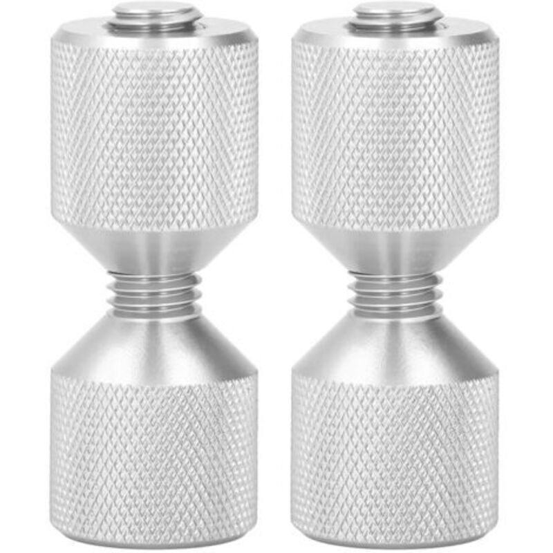 [neuwertig]satz Mit 2 Eloxierten Aluminium-flanschausrichtstiften, 1-1/8 Zoll, Doppelbohrung, Für Flansche Von 0,5 Bis 14 Zoll, 150 Lb, Silber