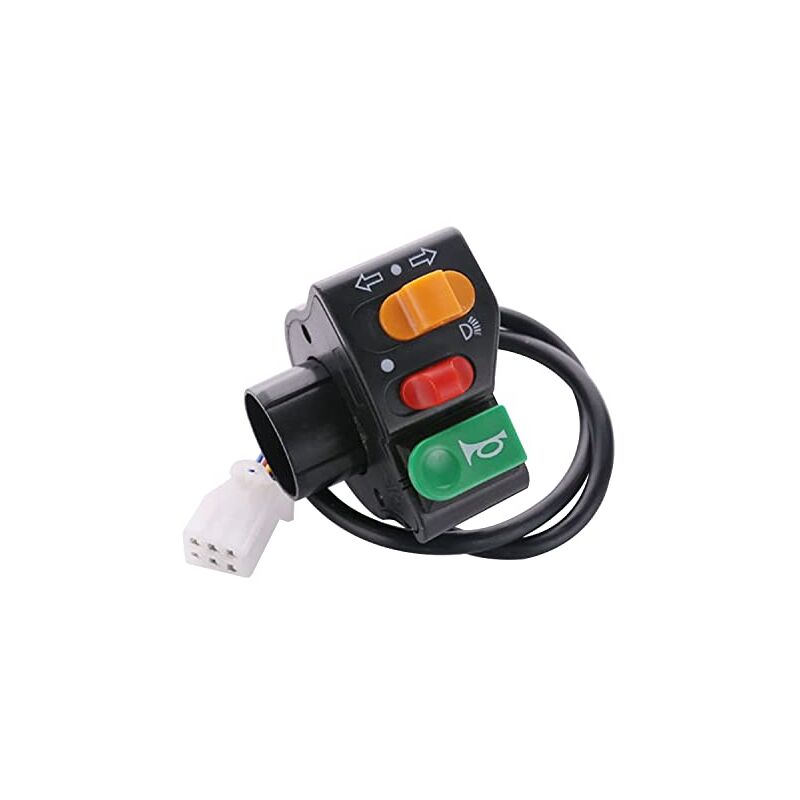 [neuwertig]motorrad-scheinwerferknopf, Led-motorrad-lenkerschalter 3-in-1 Ein/aus-knopf, Led-motorradblinker, Wasserdichte Hupe, Nebelscheinwerfer, Multifunktionale Tastenleuchten Und Komponenten