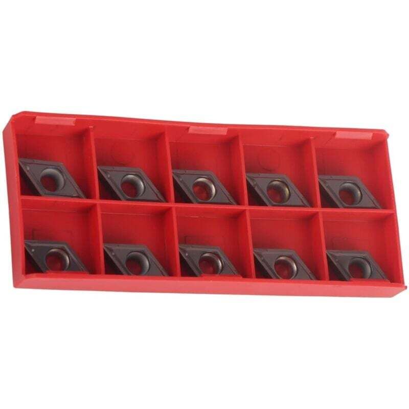 [neuwertig]10-teiliges Set Hartmetall-wendeschneidplatten Dcmt070202 Für Cnc-drehmaschinen, Inklusive Aufbewahrungsbox