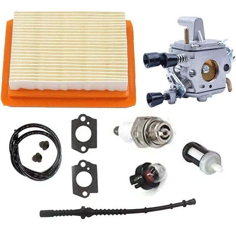 [neuwertig]vergaser-kit, Luftfilter, Kraftstoffleitung Für Stihl Fs120 Fs200 Fs020 Fs202 Fs300 Fs350 Freischneider