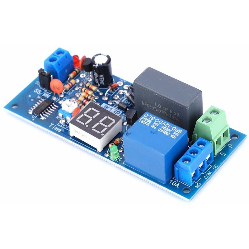 [neuwertig]ac220v Timer-relaismodul, 1,0 W 10 A/250 Vac, 10 A/30 Vdc Ausgang, Einstellbares Verzögerungsrelais, Timer-relaismodul (199 Sek./199 Min.)