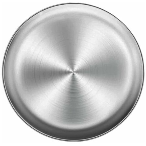[neuwertig]pizzablech Aus Edelstahl, Rundes Pizzabackblech, Pizzaofenblech Aus Edelstahl, Rundes Multifunktionales Metall-aufbewahrungstablett, 26 Cm Pizzabackblech