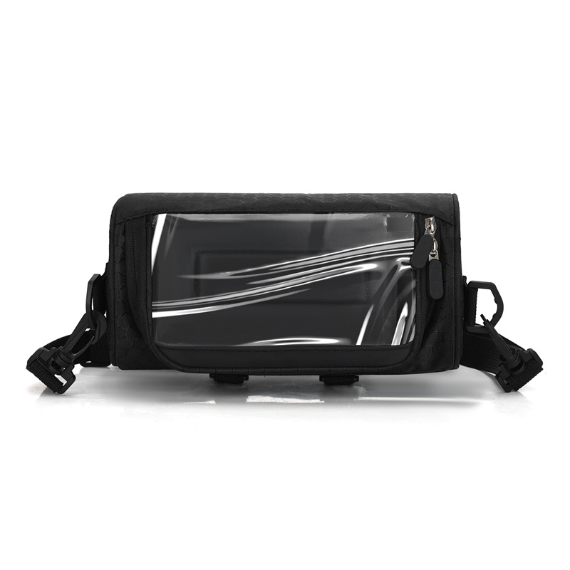 Praktische Fahrradtasche, Neue Ein-schulter-tasche, Outdoor-radsport-umhängetasche, Multifunktionale Touchscreen-tasche, Front-aufbewahrungstasche (schwarz)