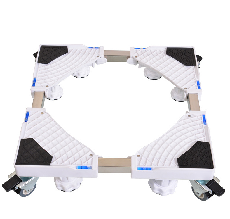 Rollbarer Unterschrank Für Waschmaschine, Kühlschrank, Wäschetrockner Und Gefrierschrank, Verstellbar Von 42 Bis 65 Cm