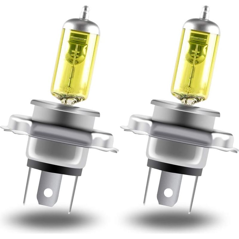 Ultrahelle Goldene H4-halogenlampe, 12 V 60/55 W, Für Autoscheinwerfer, Abblendlicht, Fernlicht, Nebelscheinwerfer Und Tagfahrlicht, 2er-pack