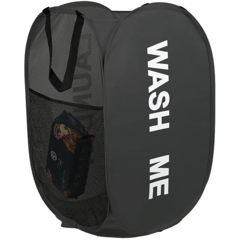 Faltbarer Wäschekorb, Pop-up-wäschekorb, Wäschekorb, Schmutzwäschekorb Mit Griff Für Badezimmer, Schlafzimmer, Waschküche, Kinderzimmer, Reisen, Schwarz