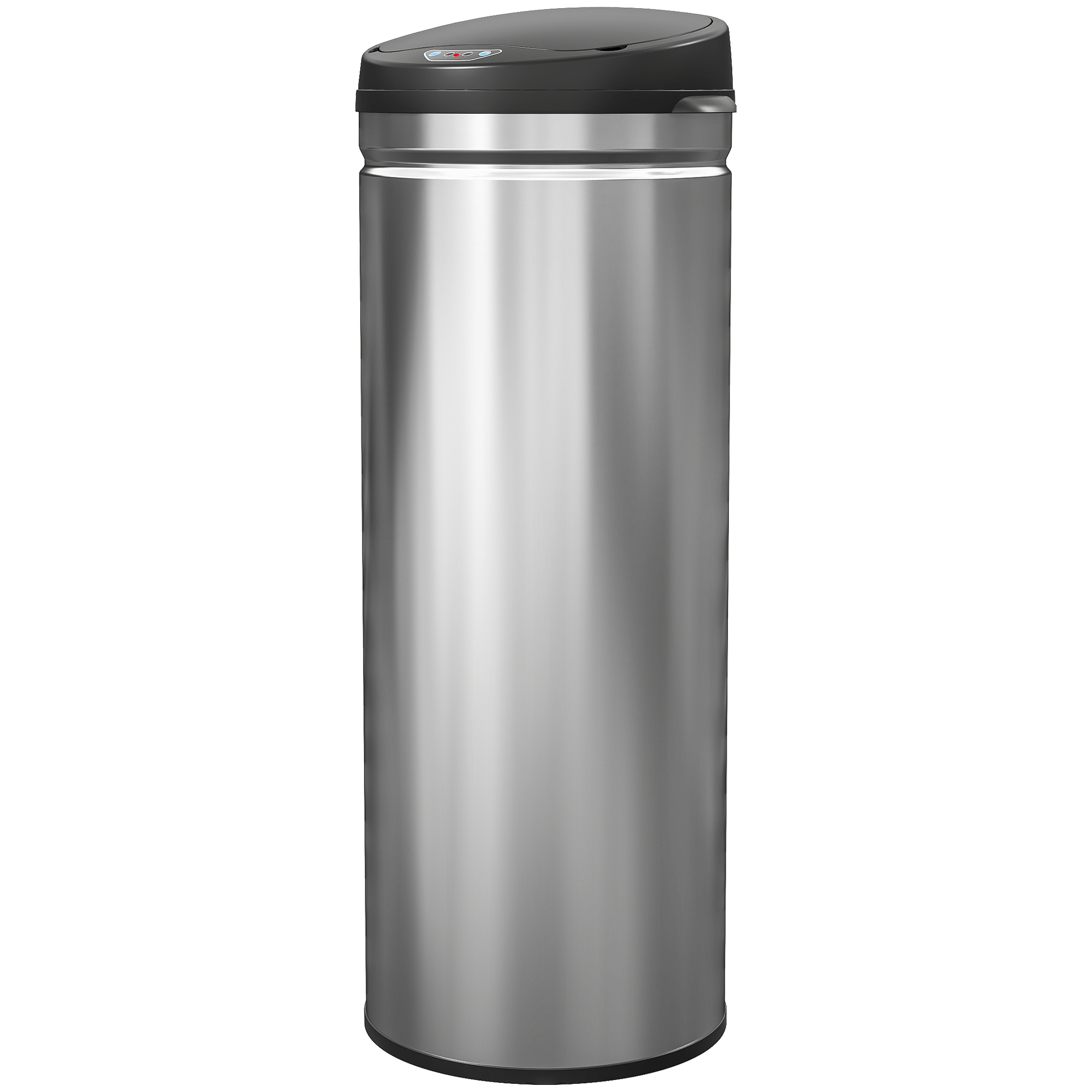 Automatischer Küchenabfalleimer, 50 L, Edelstahl, Mit Soft-close-deckel, 30,5 X 30,5 X 85 Cm, Silber