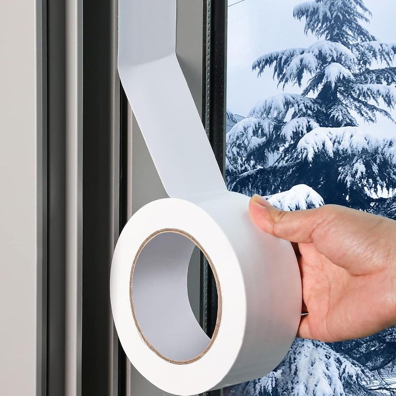 Fenster- Und Türdichtungsband 50 Mm X 20 M, Selbstklebend, Dichtungsband Für Den Winter, Isolierend, Schalldämmend, Staubdicht Und Kältebeständig