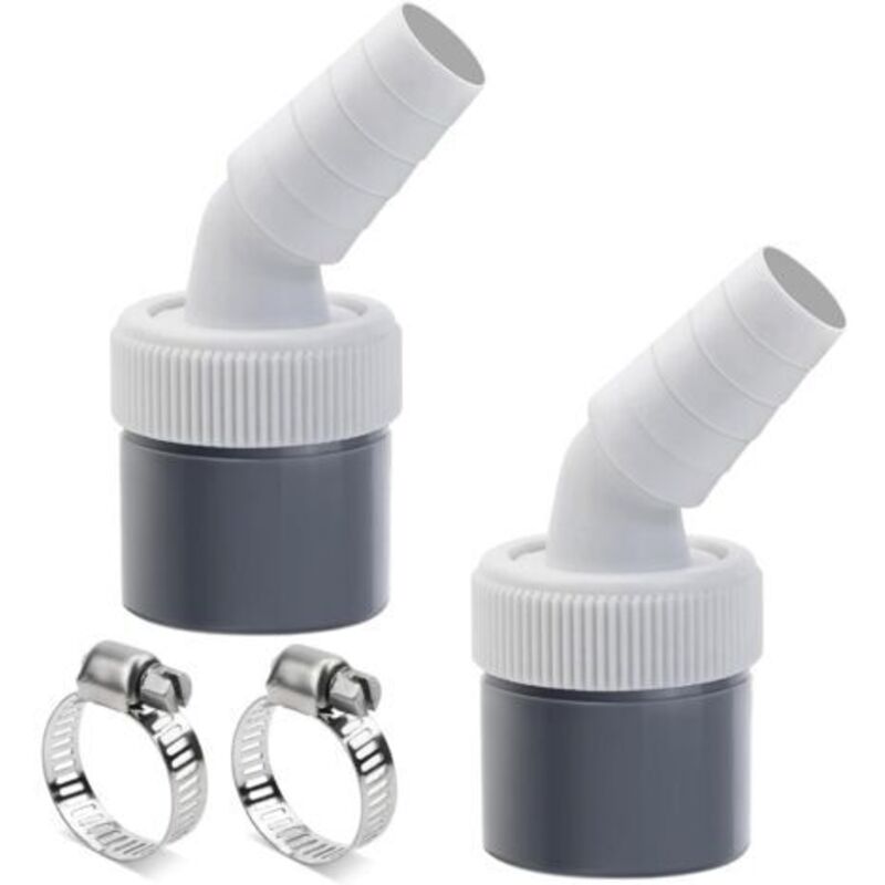 Ablaufadapter 2, Mit Auslass Für 40 Mm Schlauch Und Einlass Für 18 Bis 24 Mm Schlauch, Für Waschmaschinen, Geschirrspüler Und Wäschetrockner.
