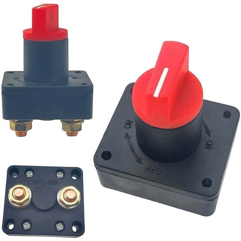 2-teiliges Set Batterietrennschalter 12 V / 60 V – 300 A Für Boote, Autos, Motorräder, Atvs Und Lkws – Ce-konform – Einfache Montage