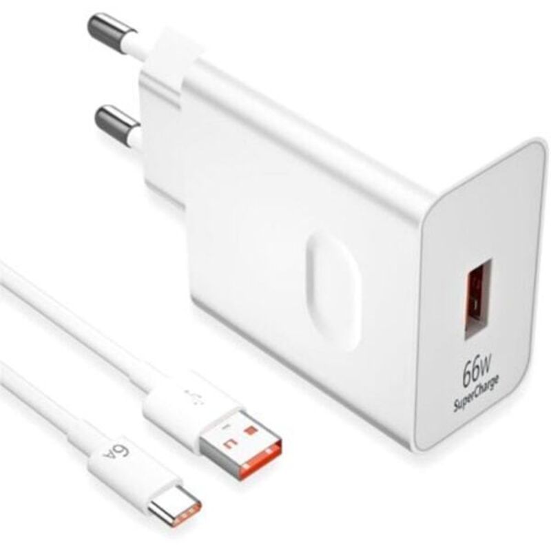 66-w-schnellladegerät Für Smartphones – Kompatibel Mit Honor 200 Lite, 90 Lite Und Magic6 Lite – Inkl. 1-m-usb-c-kabel (6 A) – Supercharge-technologie – Für Magic6, 6 Pro Und Magic7 Lite