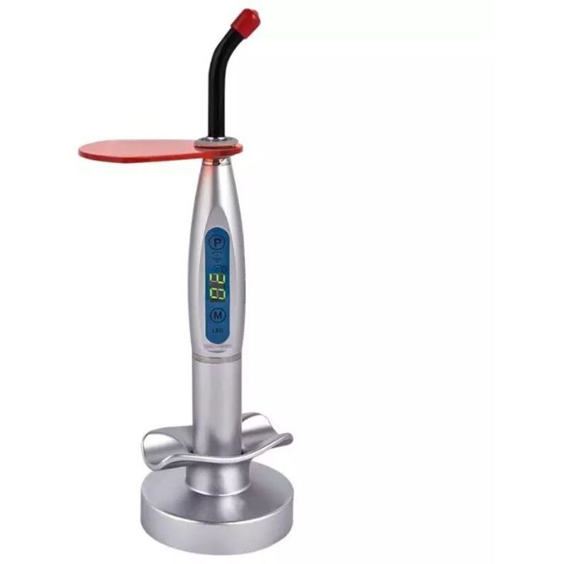Led-polymerisationslampe Für Zahnärztliche Behandlungen – Fotopolymerisationslampe Für Dentale Komposite – Mehrwellenlängen-lampe (385–405 Nm) Mit Digitalem Display Und Präziser Zeitschaltu