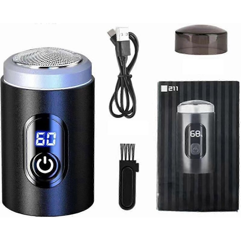 Kompakte, Schnelle, Akkubetriebene Elektro-rasiermaschine Mit Digitalem Display Für Präzises Rasieren Von Gesicht Und Körper – Langlebige Batterie, Ideal Für Reisen, Kabellos
