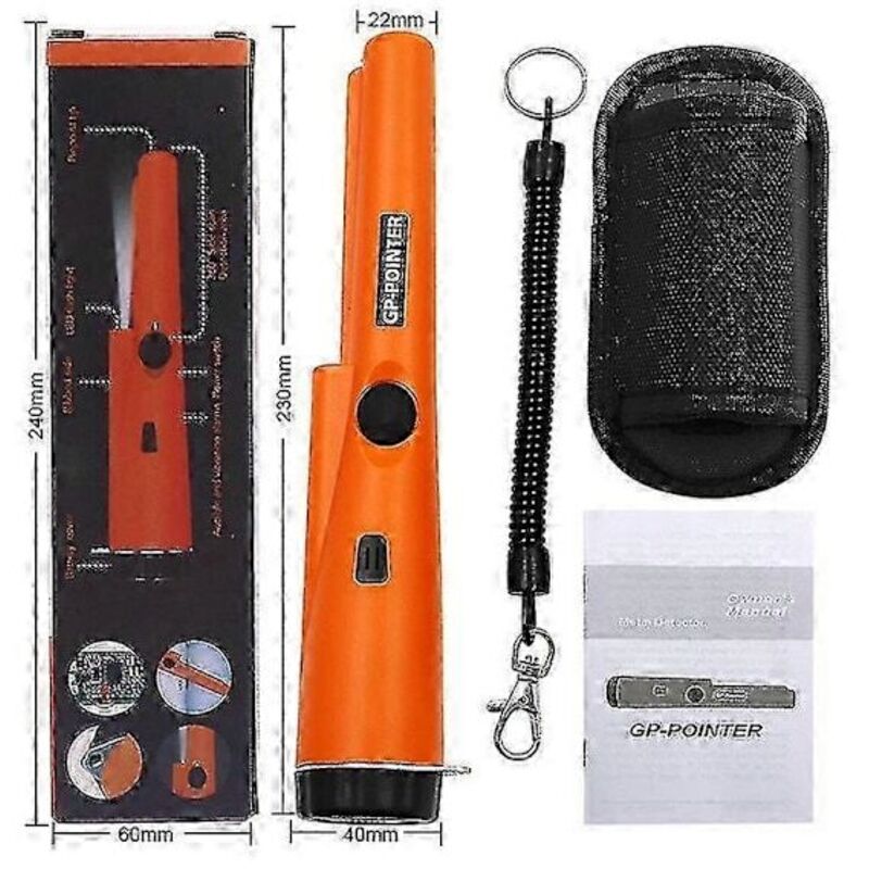 Wasserdichter Metalldetektor Für Gold Und Schätze – Präzise Sonde, Wasserdicht Bis 3 M, Ideal Für Außensuche An Strand, Im Wald Und Unter Wasser