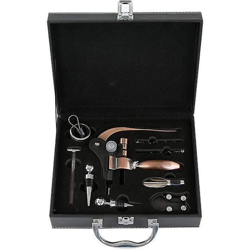 Elegantes Wein-geschenkset: Hasen-flaschenöffner + Integrierter Dekanter – Premium-leder-set Für Weinliebhaber