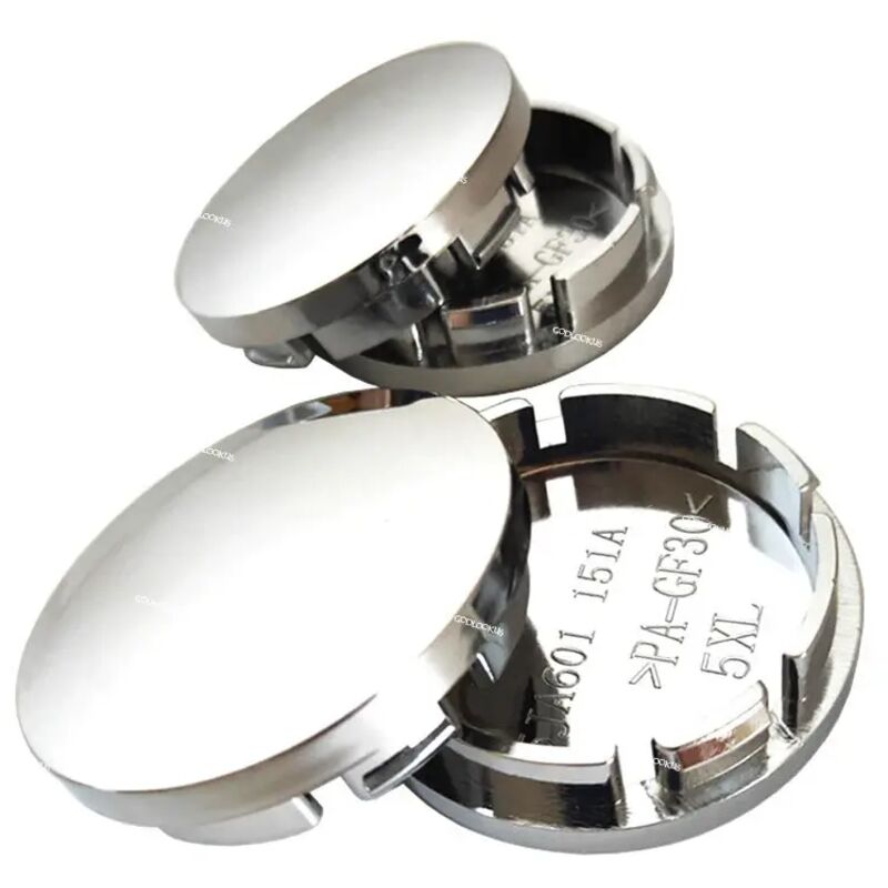 4er-pack Zentrale Radzierblenden Für Automobilfelgen – Durchmesser 56 Mm, Universell Einsetzbar, Aus Widerstandsfähigem Abs-kunststoff, Silberfarbene Oberfläche