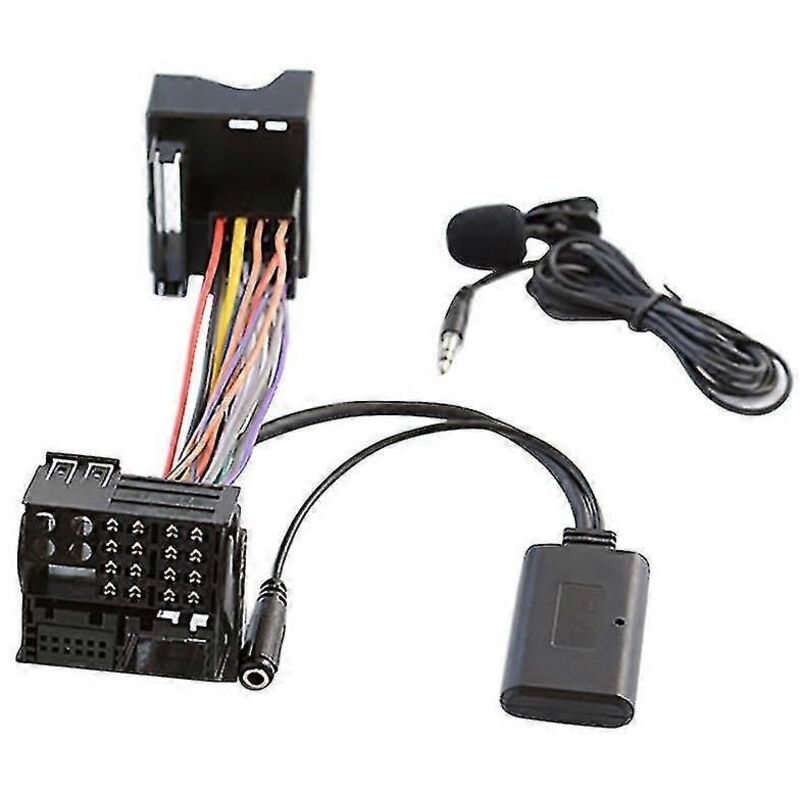 Bluetooth-adapter 5.0 Für Autos Mit Integriertem Mikrofon Und Aux-audiokabel – Kompatibel Mit Ford 6000 Cd-radios, Drahtlose Stereoübertragung, Freisprechen Und Audio-streaming