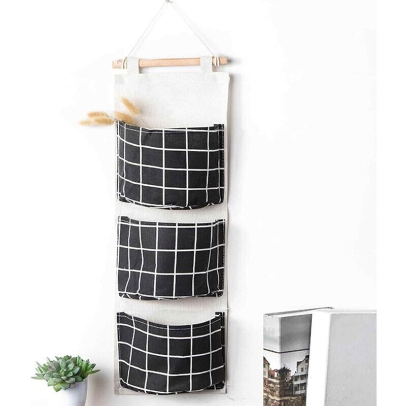 Wandorganizer Aus Stoff Mit Mehreren Fächern – Ideal Für Schlafzimmer, Badezimmer, Wohnzimmer Und Ankleide – Intelligente Platzersparnis