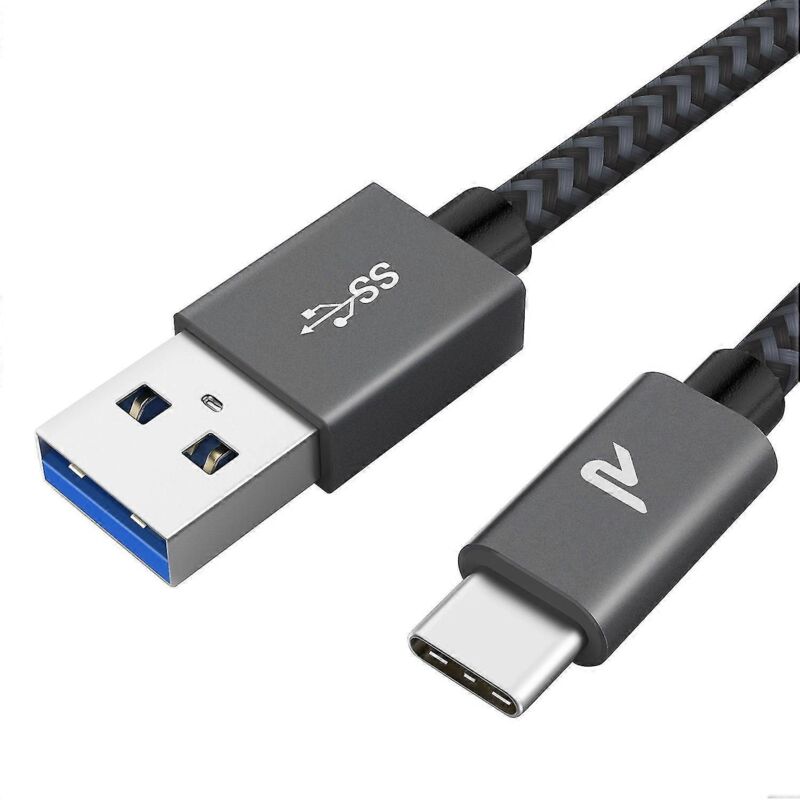 Usb-c-3.0-hochgeschwindigkeitskabel (1 M) – Robustes Geflochtenes Nylon, Kompatibel Mit Schnellladung Und Datentransfer Für Smartphones, Tablets Und Laptops