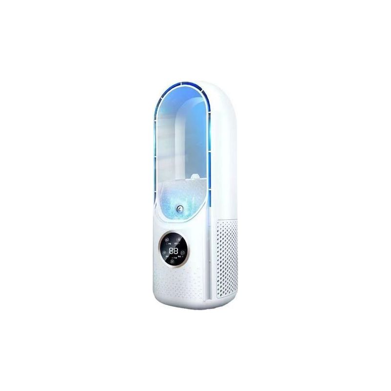 Tragbarer Ventilator Mit Luftbefeuchtungs- Und Verdunstungskühlungsfunktion – Leise, 3 Einstellbare Geschwindigkeitsstufen, Ideal Für Büro, Schlafzimmer Oder Kleine Räume