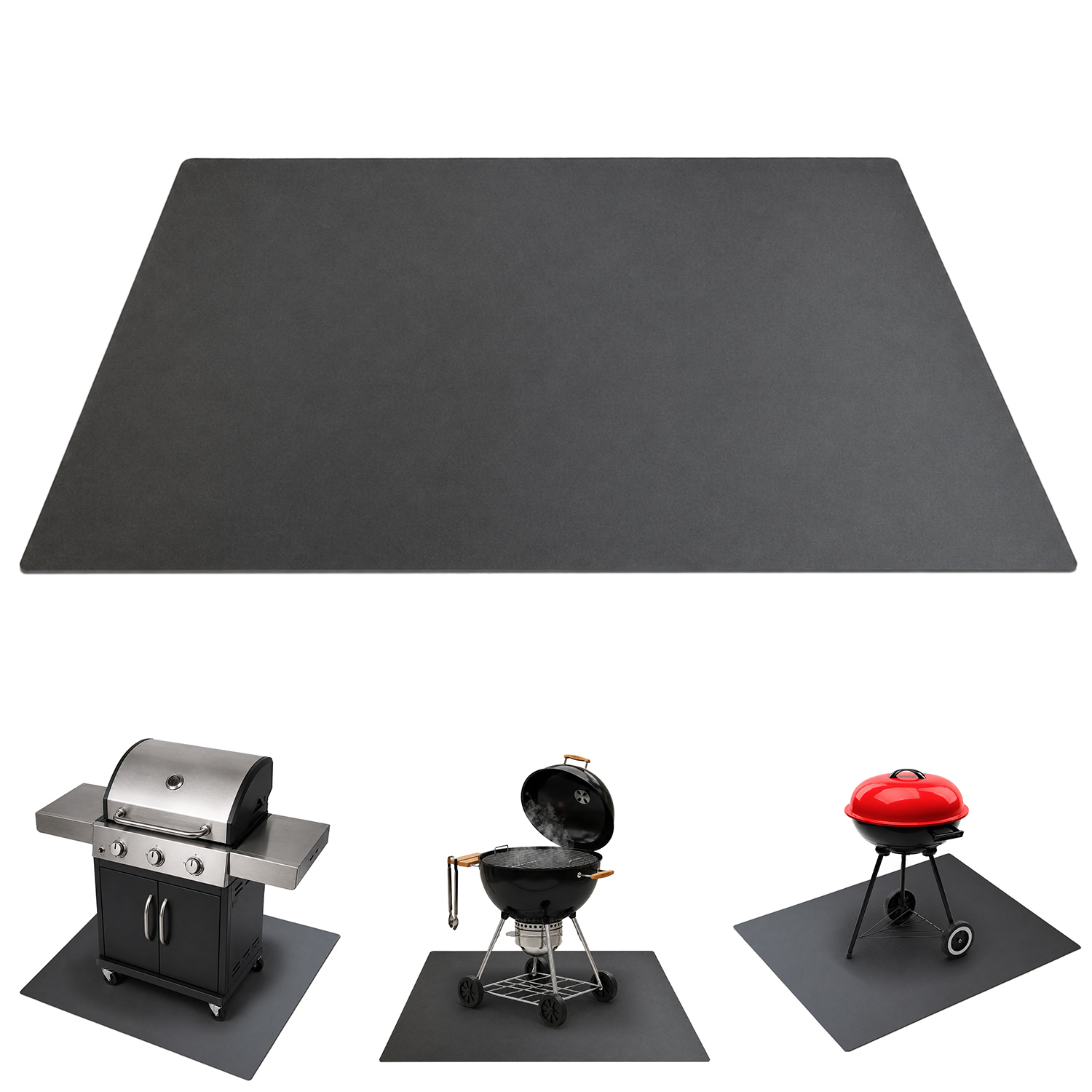 Schutzplatte Für Grill Grillunterlage Bodenschutzplatte Stahlplatte Für Holzterrasse Blech Feuerschutz 100x80 Cm